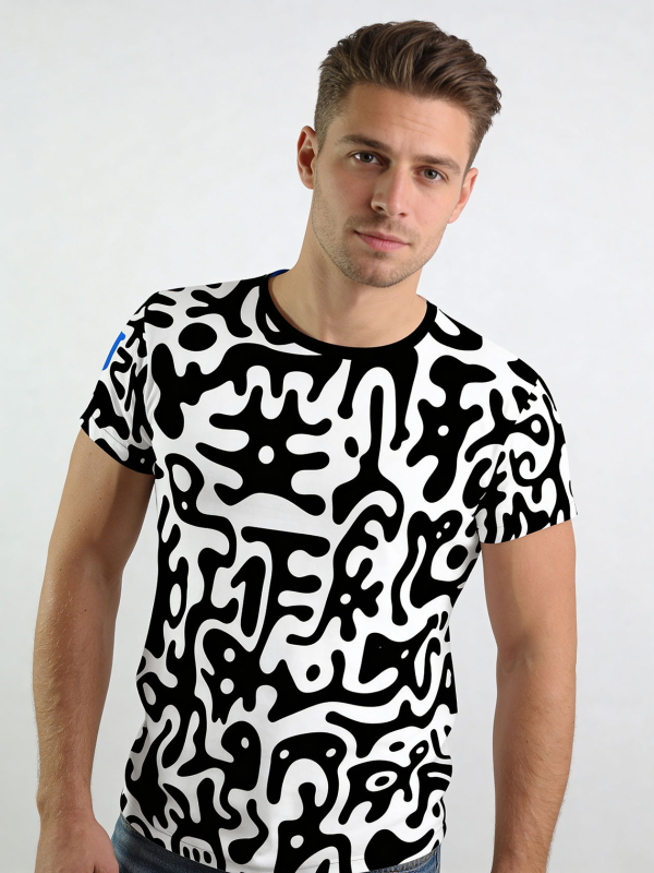 ausgefallene T-Shirts für Männer - JUPPI - 100% Baumwolle - 8 Größen - 100 % Baumwolle - GERMENS artfashion - Größen S bis 5XL