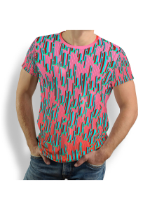 Camisetas originales para hombre - STALACNITE RED – 100 % algodón - GERMENS artfashion - Tallas de la S a la 5XL