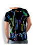 Camisetas originales para hombre - NEON SAXOPHONE - 100 % algodón - GERMENS artfashion - Tallas de la S a la 5XL