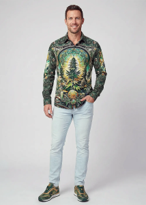Descubre las coloridas camisas de botones para hombre de MARY JANE -...