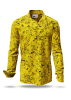Descubre las camisas de colores para hombre GRAVUR YELLOW - 100 % algodón