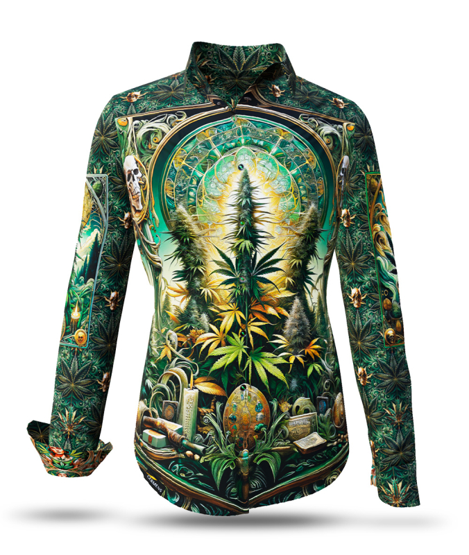 ausgefallene Damenbluse für Damen - MARY JANE - 100 % Baumwolle - GERMENS artfashion - Größen XS bis 3XL