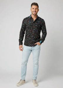 Descubre la camisa de botones COUSTEAU - 100 % algodón
