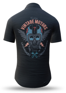 Camisa de verano para hombre VINTAGE MOTORS - 100 % algodón - 10...