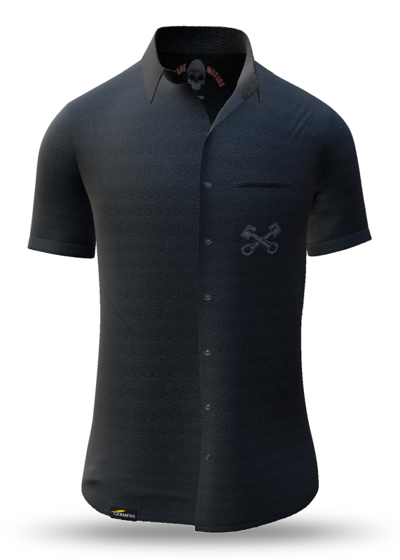 Camisa de verano para hombre VINTAGE MOTORS - 100 % algodón - 10 tallas, de la XS a la 6XL - diseño excepcional - confección de primera calidad - tejidos «Made in Germany» - edición limitada y exclusiva