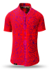 Sommerhemd Herren PORTE NOTRE-DAME PARIS ROUGE - 100 % Baumwolle - 10 Größen von XS - 6XL - außergewöhnliches Design - feinste Verarbeitung - Stoffe Made in Germany - limitiert und exklusiv