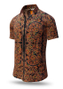 Herrenhemd Kurzarm PORTE NOTRE DAME PARIS BOUGIE – GERMENS artfashion – 100 % Baumwolle - Größe 4XL