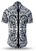 Sommerhemd Herren PORTE NOTRE-DAME PARIS CONTRASTE - 100 % Baumwolle - 10 Größen von XS - 6XL - außergewöhnliches Design - feinste Verarbeitung - Stoffe Made in Germany - limitiert und exklusiv