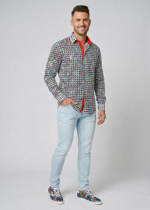 Descubre las camisas de colores para hombre SOJOURNER VIVID - 100 %...