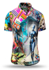 Sommerhemd Herren CYBER ODYSSEY - 100 % Baumwolle - 10 Größen von XS - 6XL - außergewöhnliches Design - feinste Verarbeitung - Stoffe Made in Germany - limitiert und exklusiv