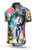 Kurzärmliges Hemd CYBER ODYSSEY – GERMENS artfashion – 100 % Baumwolle - Größe L