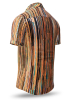 Kurzarmhemd Herren WATERFALL BROWN – GERMENS artfashion – Größe XS