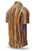 Camisa de hombre de manga corta WATERFALL BROWN – GERMENS artfashion – 100 % algodón - Talla M