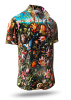 Sommerhemd Herren FLORA PHANTASTICA - 100 % Baumwolle - 10 Größen von XS - 6XL - außergewöhnliches Design - feinste Verarbeitung - Stoffe Made in Germany - limitiert und exklusiv