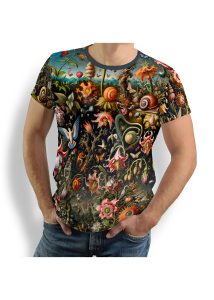 Camisetas exclusivas para hombre - FLORA PHANTASTICA - 100 % algodón...