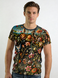 Camisetas originales para hombre - FLORA PHANTASTICA - 100 % algodón - GERMENS artfashion - Tallas de la S a la 5XL