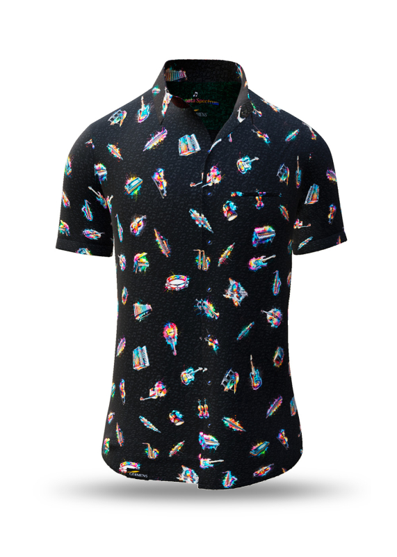 Camisas de manga corta para músicos SONATA SPECTRUM de GERMENS - 100 % algodón - 10 tallas, desde la XS hasta la 6XL