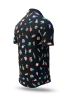 Camisa de hombre de manga corta CAMISAS DE MÚSICO DE MANGAS CORTAS SONATA SPECTRUM – GERMENS artfashion – 100 % algodón - Talla 3XL