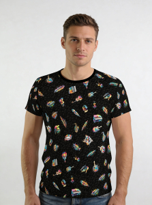 Camiseta de músico para hombre SONATA SPECTRUM de GERMENS artfashion - 100 % algodón - 8 tallas, de la S a la 5XL