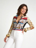 ausgefallene Damenbluse für Damen - NAVES - 100 % Baumwolle - GERMENS artfashion - Größen XS bis 3XL
