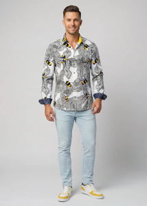 Descubre las coloridas camisas de hombre de BEENIUS - 100 %...