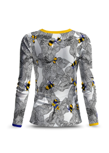 Camiseta de manga larga para mujer BEENIUS CON ABEJAS - GERMENS artfashion...