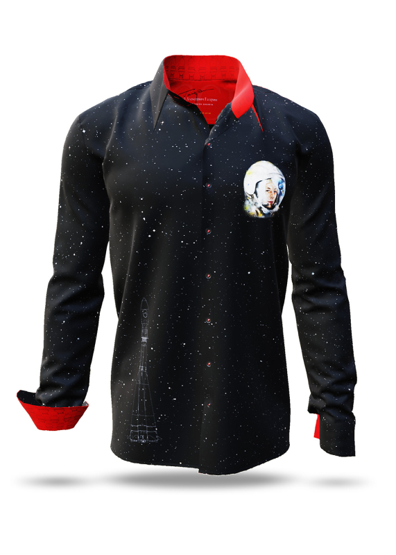 Descubre las camisas de colores para hombre JURI GAGARIN - 100 % algodón