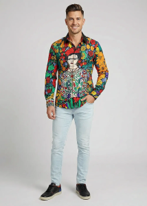 Descubre las coloridas camisas para hombre BLUMEN MEXICOS - 100 %...