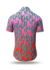 Camisa de verano para hombre STALACNITE RED - 100 % algodón - 10 tallas, de la XS a la 6XL - diseño excepcional - confección de primera calidad - tejidos «Made in Germany» - edición limitada y exclusiva