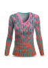 Camiseta de manga larga para mujer STALACNITE RED - GERMENS artfashion – 100 % algodón