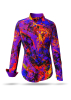 ausgefallene Damenbluse für Damen - AIXON - 100 % Baumwolle - GERMENS artfashion - Größen XS bis 3XL