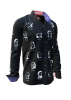 Casual Long Sleeve Shirts PRESIDENTS OF THE USA (NIGHT) – GERMENS artfashion – 100 % Cotton - Size M