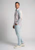 Descubre las camisas de colores para hombre FLOREL BLANC - 100 % algodón