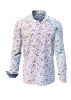 Camisa con botones FLOREL BLANC – GERMENS artfashion – 100 % algodón - Talla 3XL