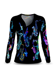 Camiseta de manga larga para mujer NEGRA - GERMENS artfashion –...