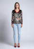 STOP NOW! Antikrieg Langarmshirt Damen - 100 % Baumwolle - GERMENS artfashion