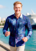 Casual Dress Shirts For Men SPLASH – GERMENS artfashion – 100 % Cotton - Size 5XL