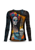 Langarm T-Shirts Damen DIA DE LOS MUERTES - GERMENS artfashion - Größe L