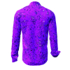 Herren Hemden Langarm GRAVUR LILAS - 100 % Baumwolle - Größe 3XL