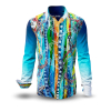 Bunte Hemden Herren COLUMBU - 100 % Baumwolle