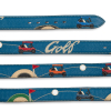 Cinturón de cuero para hombre «Golfsport» - Pieza única n.º 075