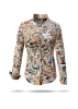 ausgefallene Damenbluse für Damen - OUTBACK ESSENCE - 100 % Baumwolle - GERMENS artfashion - Größen XS bis 3XL