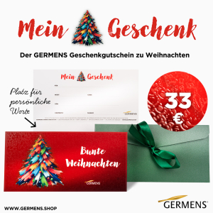 Regalo de Navidad para los empleados: un vale regalo de GERMENS por valor de...