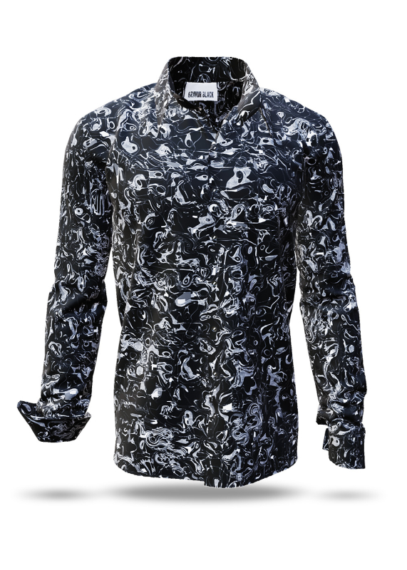 Descubre las camisas de colores para hombre GRAVUR BLACK - 100 % algodón