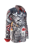 Camisa de hombre STOP NOW! Antiguerra – GERMENS artfashion – 100 % algodón – Talla L