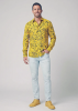 Descubre las camisas de colores para hombre GRAVUR YELLOW - 100 % algodón