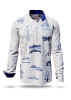 Descubre las camisas de hombre ELBFLORENZ DRESDEN SANDPHIR - 100 % algodón