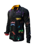 Button down Hemd ELBFLORENZ DRESDEN NIGHTFEVER – GERMENS artfashion – 100 % Baumwolle - Größe 4XL
