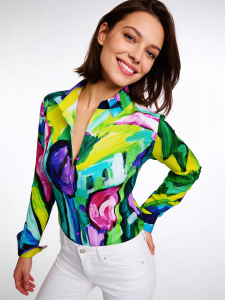 Blusa original para mujer - FIORE ASTRATTA -...
