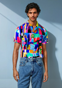 Camisa de verano para hombre CITY OF FANTASY - 100 % algodón - 10...